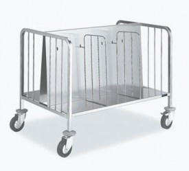 Carro de Stock y Transporte de platos Doble Inoxidable